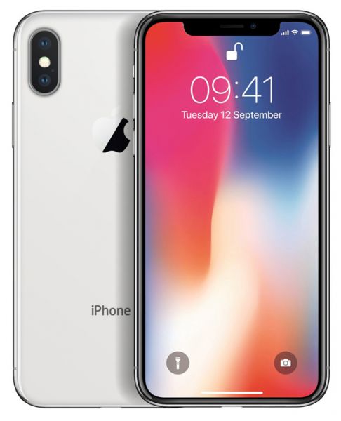 Apple iPhone X 64GB Silber